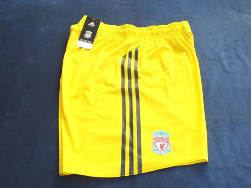 Pantaloncini nuovi con etichette Adidas Liverpool 2009-2010 Home Portiere Edizione Giocatore Taglia L 38" - Foto 7 di 12