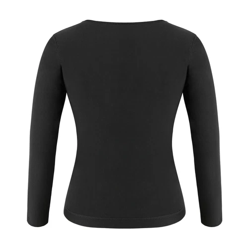 Damen Taillentrainer Schwitzen Sauna Anzug Shirt Body Shaper Langarm Tank Top Gym - Bild 12 von 13