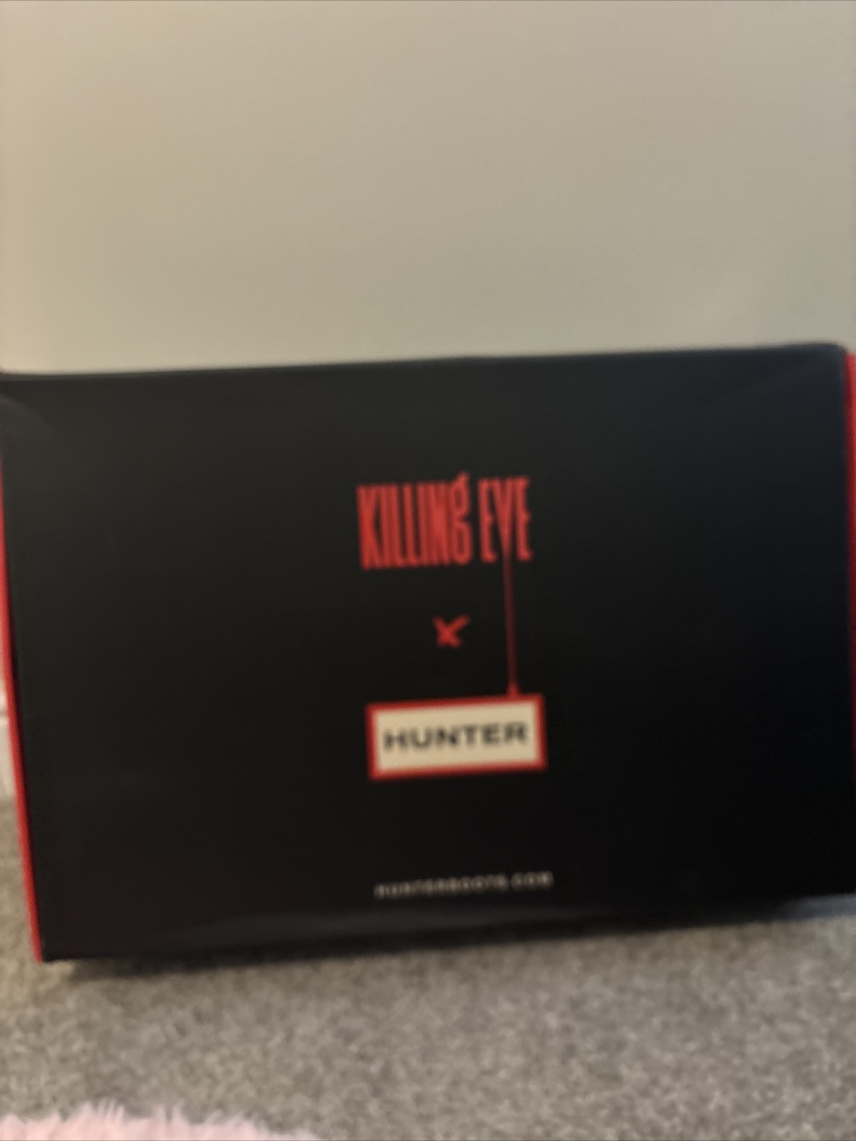 HUNTER Womens Killing Eve Olive Green Chasing Wellington Boots UK SIZE