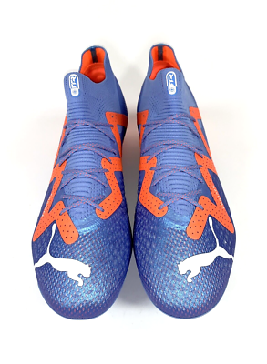 Puma Future Ultimate FG AG Blue Orange Soccer Cleats 107165 01 Men