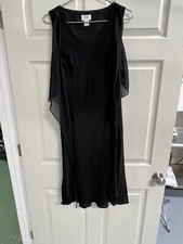 Ann Taylor Loft Black Sleeveless Silk Dress - Size 6 - VGUC