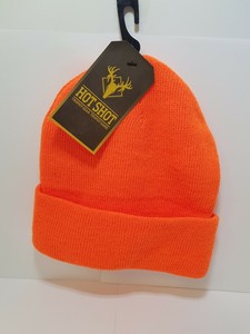 blaze orange hunting beanie