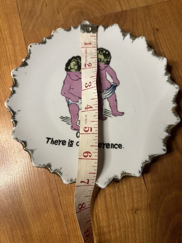 Vintage There Is A Difference Baby Girl And Boy Plate - Picture 3 of 4