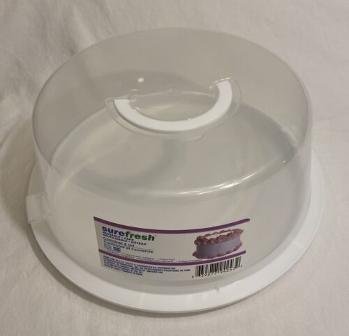 Sure Fresh Reusable Plastic Cake Carrier Container With Lid-NEW - Photo 1 sur 6