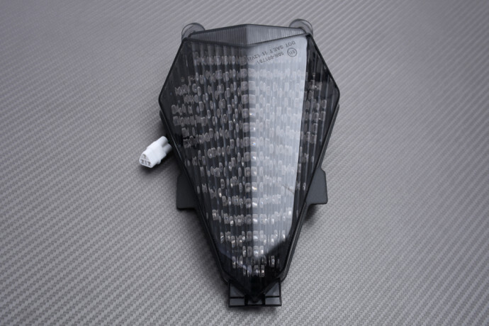Feu stop LED teinté YAMAHA YZF-R6 2006-2007 en polycarbonate durable