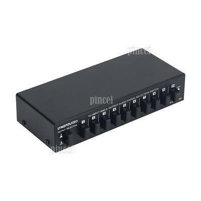 B059 Audio Switcher RCA Audio Selector 10 IN 2 OUT 2 IN 10 OUT Bi-Switching New