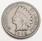 1893 P Indian Head Cent Penny  *F - FINE*   **FREE SHIPPING**