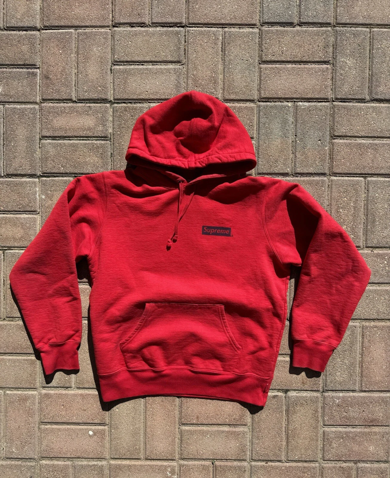 Sweat à capuche rouge SUPREME Stop Crying taille : M