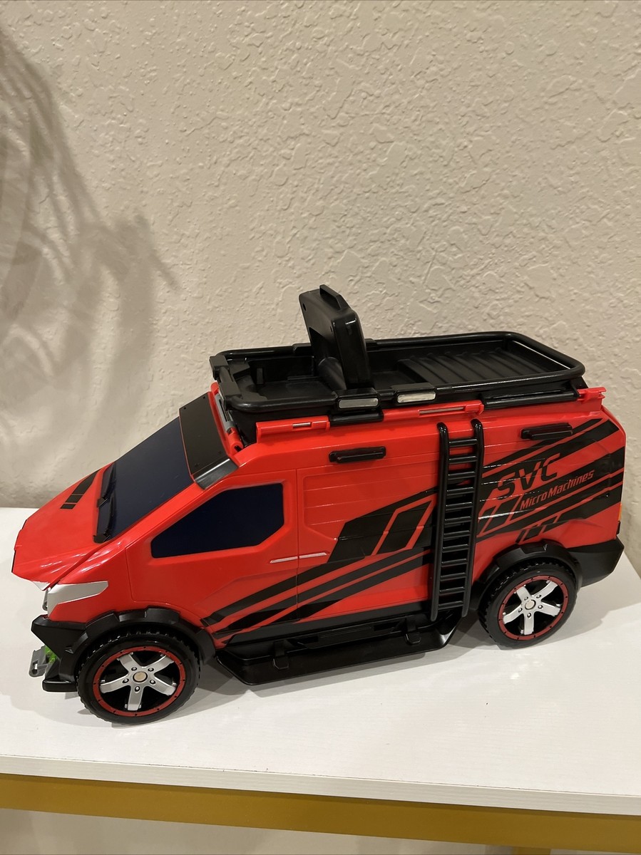 Micro Machines Super Van City SVC Red 2020 - Set De Jeu Transformable - Incomplet