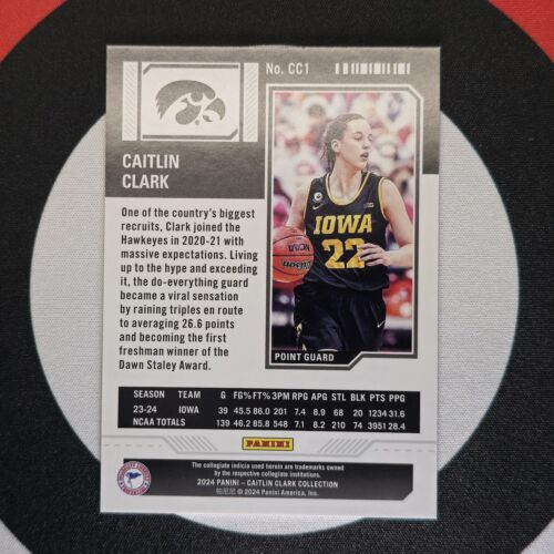 2024 Panini Caitlin Clark Collection Contenders SP /399 Iowa #CC1 - Picture 2 of 2