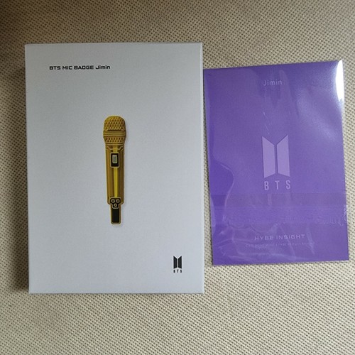 [BTS] BTS HYBE INSIGHT Visitor Only BTS MIC BADGE + PHOTOCARD - Picture 15 of 45