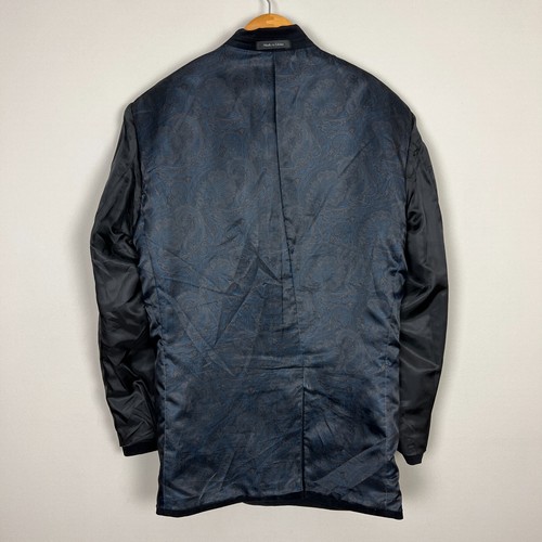 Chaps Sport Coat Blazer Jacket Mens 42R Navy Blue Corduroy Two Button Business - Picture 11 of 12