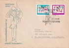 GERMANY DDR 1968 FIRST DAY COVER, 20TH ANNIV OF THE FOUNDING OF ERNST THALMANN