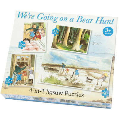 Wir gehen auf Bärenjagd 4-in-1 Puzzle - Kinderpuzzle Geschenk für Kinder Paul Lamond
