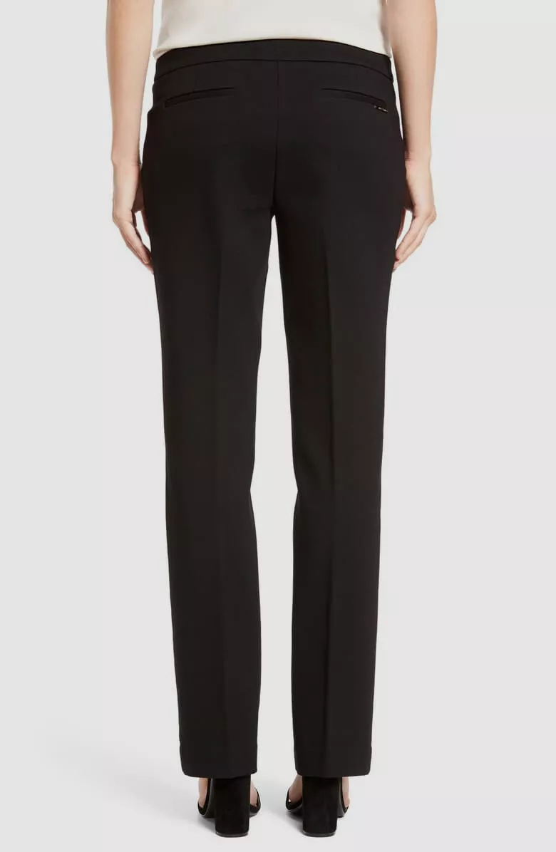 92 Anne Klein Women s Black Stretch Mid Rise Flare Leg Dress Pants Size 10