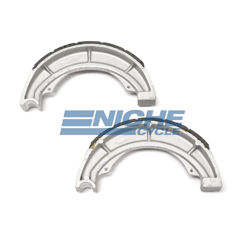 Zapatas de freno traseras ranuradas para Suzuki T500 68-75 Foto 2 de 2