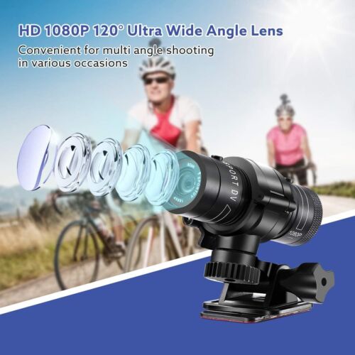 Action Cam 1080P Full HD 120° Weitwinkel Sport Action Kamera Motorrad Helmkamera - Bild 2 von 12