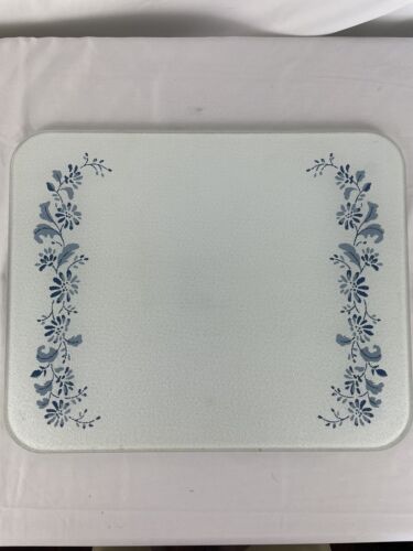 Vintage Corning Ware 12” x 15” Colonial Mist Glass Counter Saver / Cutting Board - Picture 1 of 6