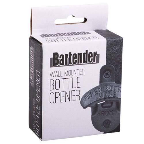 Bartender Abrebotellas montado en la pared Cuerpo de hierro fundido resistente y - Imagen 2 de 3