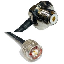 RFC240UF UHF Female Angle to N MALE Coax RF Cable USA-Ship Lot