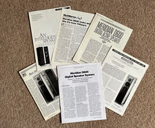 Meridian Audio; Magazine Reviews (reprints) D600 'speaker, 200 series CD Players