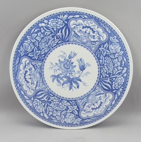 Spode Blue Room Georgian Collection "FLORAL" 25cm Cake Plate/Charger