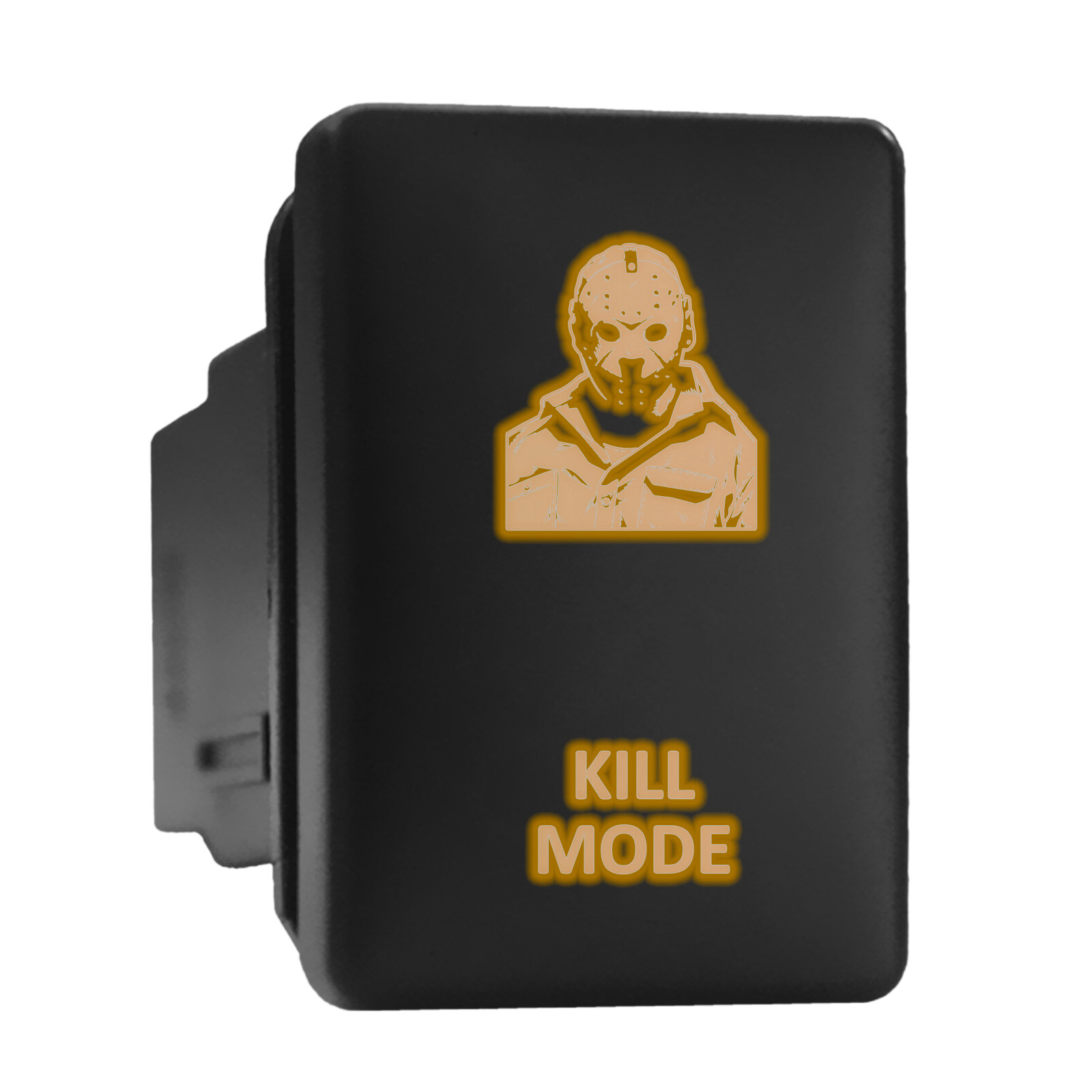 Orange Backlit KILL MODE Push Switch 1.28x0.87in Fits Toyota