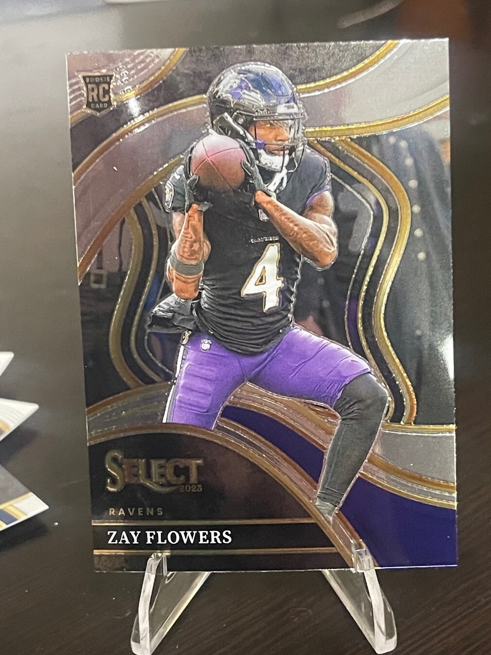 2023 Panini Select Zay Flowers Club Level RC #201 Ravens