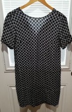 Michael Kors Circle Pattern Dress, Size Small,  Zipper Back