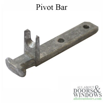 AMESBURY TRUTH Pivot Bar For Tilt Windows L Shaped T Head End Zinc Pivot Bar 2.125 Inch 2 Holes