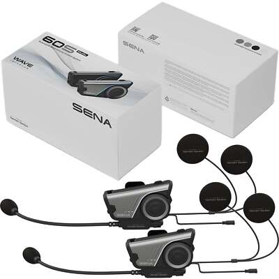 SENA 60S Doppelset Motorrad-Headset Mesh 3.0 Dual-Core CPU Harman Kardon KI IPX7