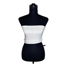 Cotton On NWT S Junior White Crop Tube Top 1610D