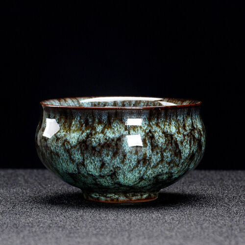 3.15" Kiln Change Creative Porcelain Tea Cup Chinese TianMu Glaze Cup for Pu'er - Picture 16 of 22