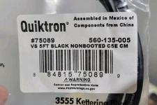 Lot of 38 New 5' foot Black Non-Booted Cat 5e Patch Cables Quiktron/Legrand 