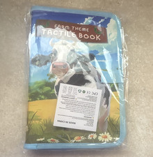 Livre sensoriel en tissu tactile thème ferme pour bébés, multicolore, unisexe