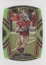 2020 Panini Select Club Level Neon Green Prizm Die-Cut Jimmy Garoppolo #218 fm0