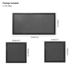 3Sizes Optional 1.8mm Thick Magnetic PC Dust Filter Cooling Fan Mesh Cover e