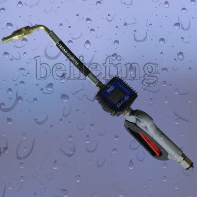 NEW Digital Oil & Lubricant Nozzle Gun + Flow Meter *kk