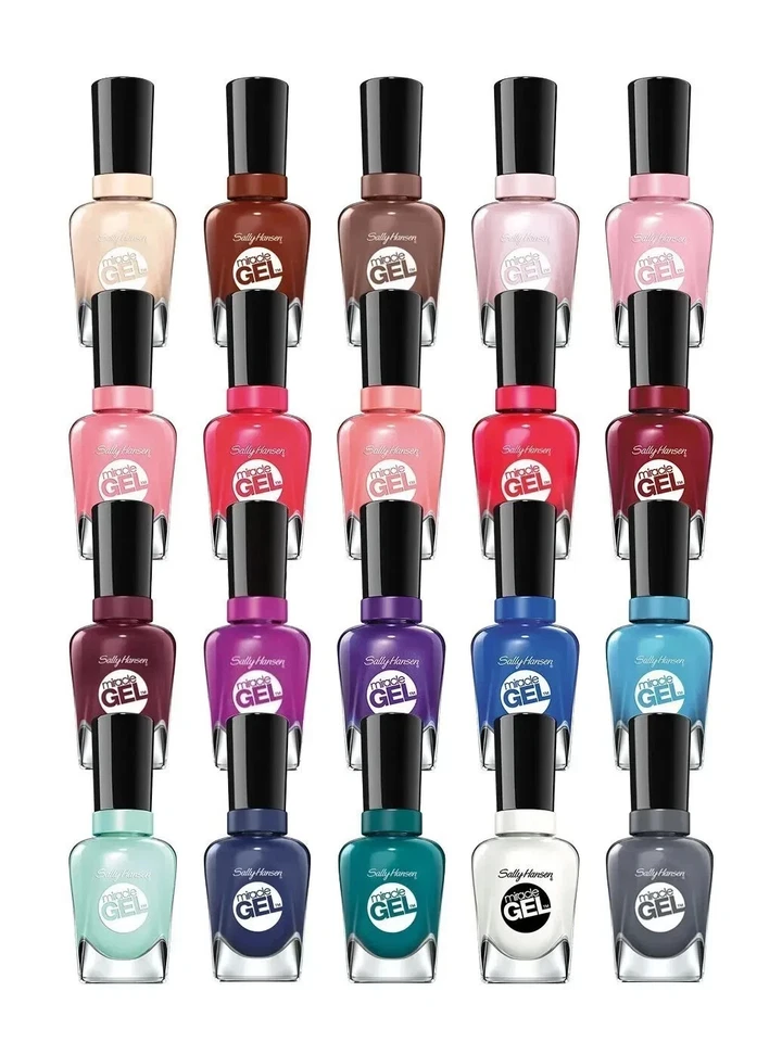 6 PACOTES Conjunto de Esmaltes em Gel Sally Hansen Miracle CORES SORTIDAS NUNCA REPETIDAS - Imagem 2 de 3