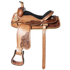 53BH Western Horse Saddle American Leather Ranch Roping Cowboy Hilason