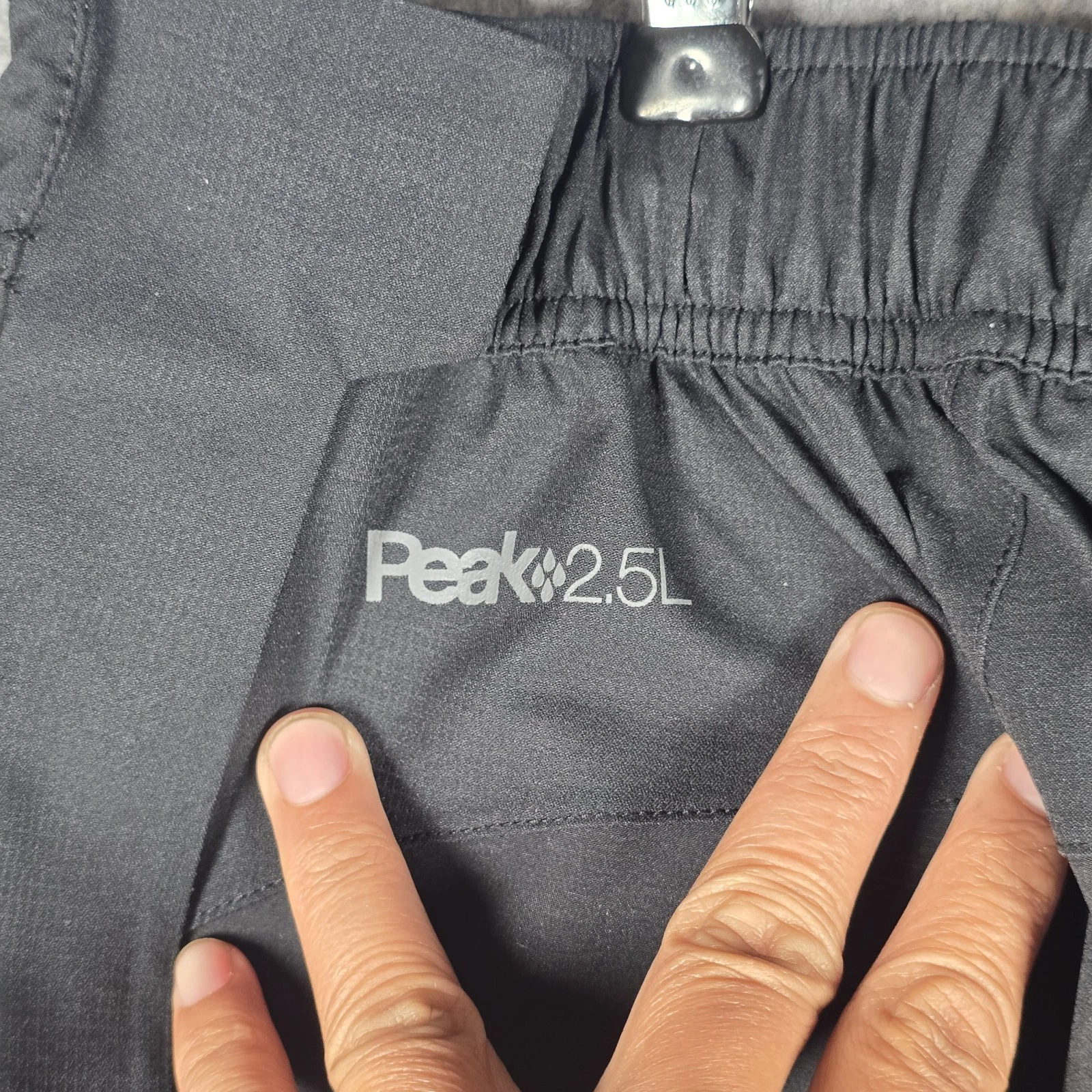 REI Co-op Peak 2.5L Men's Rain Pants LARGE Black Straight Leg Waterproof Hiking