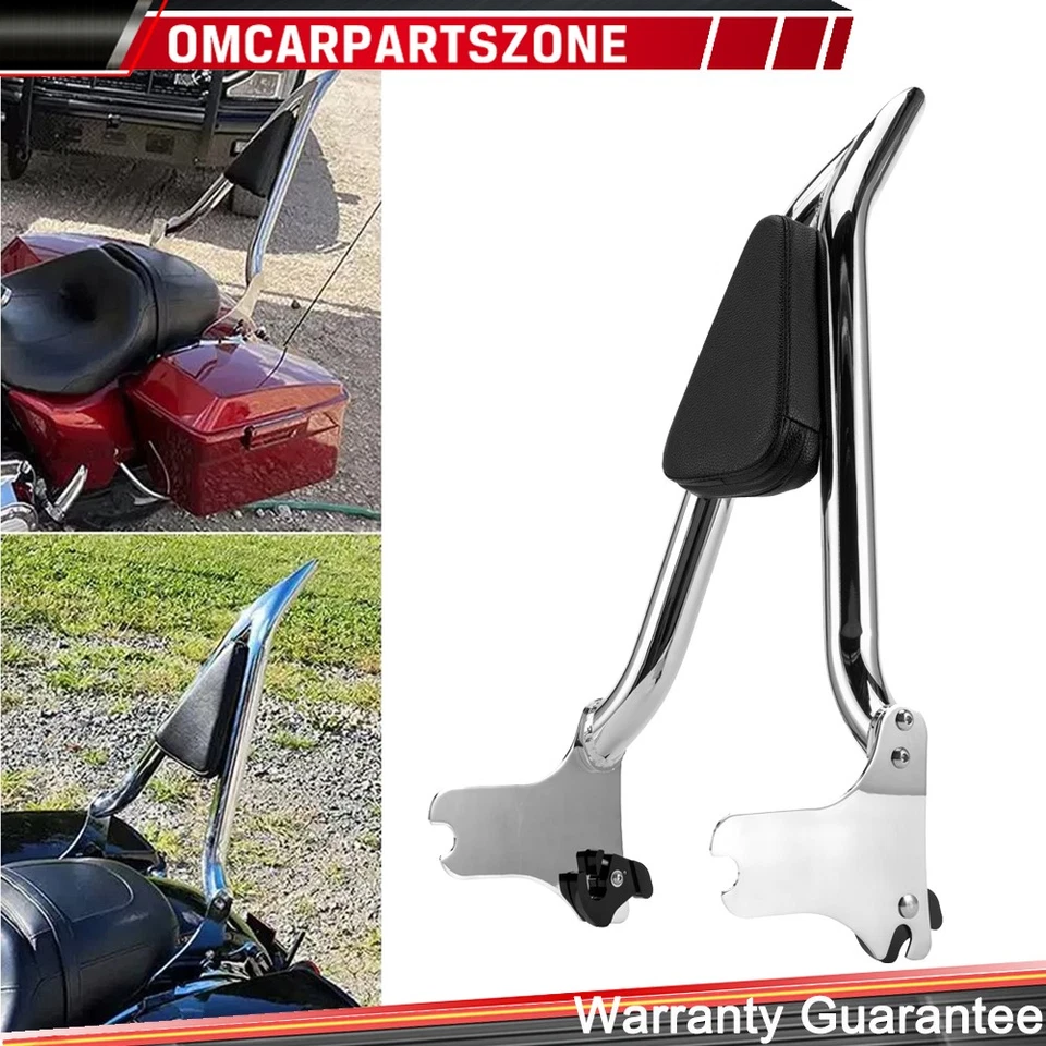 22'' Backrest Sissybar For Harley Road King Street Glide Electra Glide 1997-2008 - Image 2 of 4