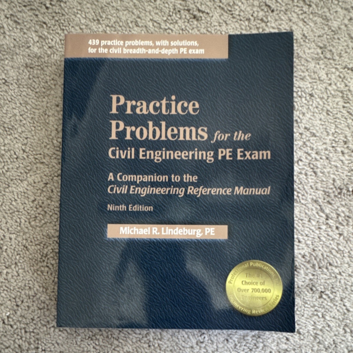 Practice Problems Civil Engineering PE Exam 9th Ed Lindeburg Study