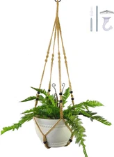 43 Inch Macrame Plant Hanger Large for up to 12 Inch Pot Extra Long Hanging Plan