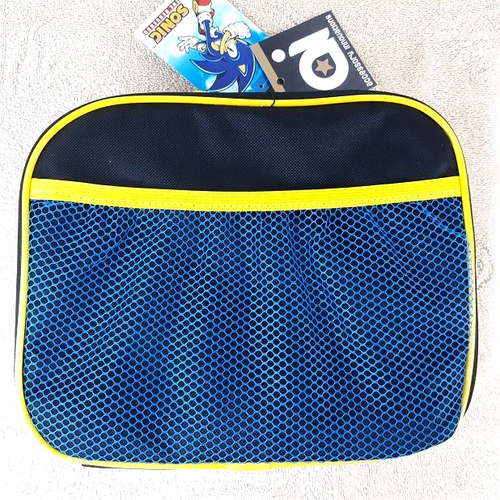 SONIC The Hedgehog Lunch Box NUEVO Bolso de Mano Aislado Azul Sónico Nuevo con Etiquetas - Imagen 3 de 5