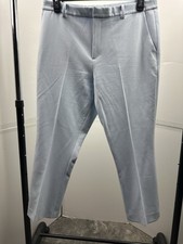 UNIQLO Women’s Dress Pants XL 32-33 Waist Light Blue Slim Fit Ankle Trousers