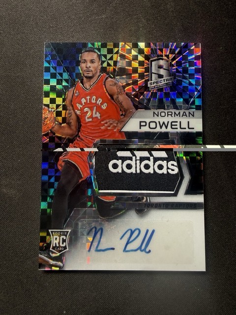 2015-16 Panini Spectra - Rookie Jersey Auto Prizms Norman Powell #128 1/1 Black