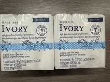 2 PACKS 3 Ivory Bar Soap EACH 6 TOTAL Original Scent 3.17oz EACH NEW SEALED