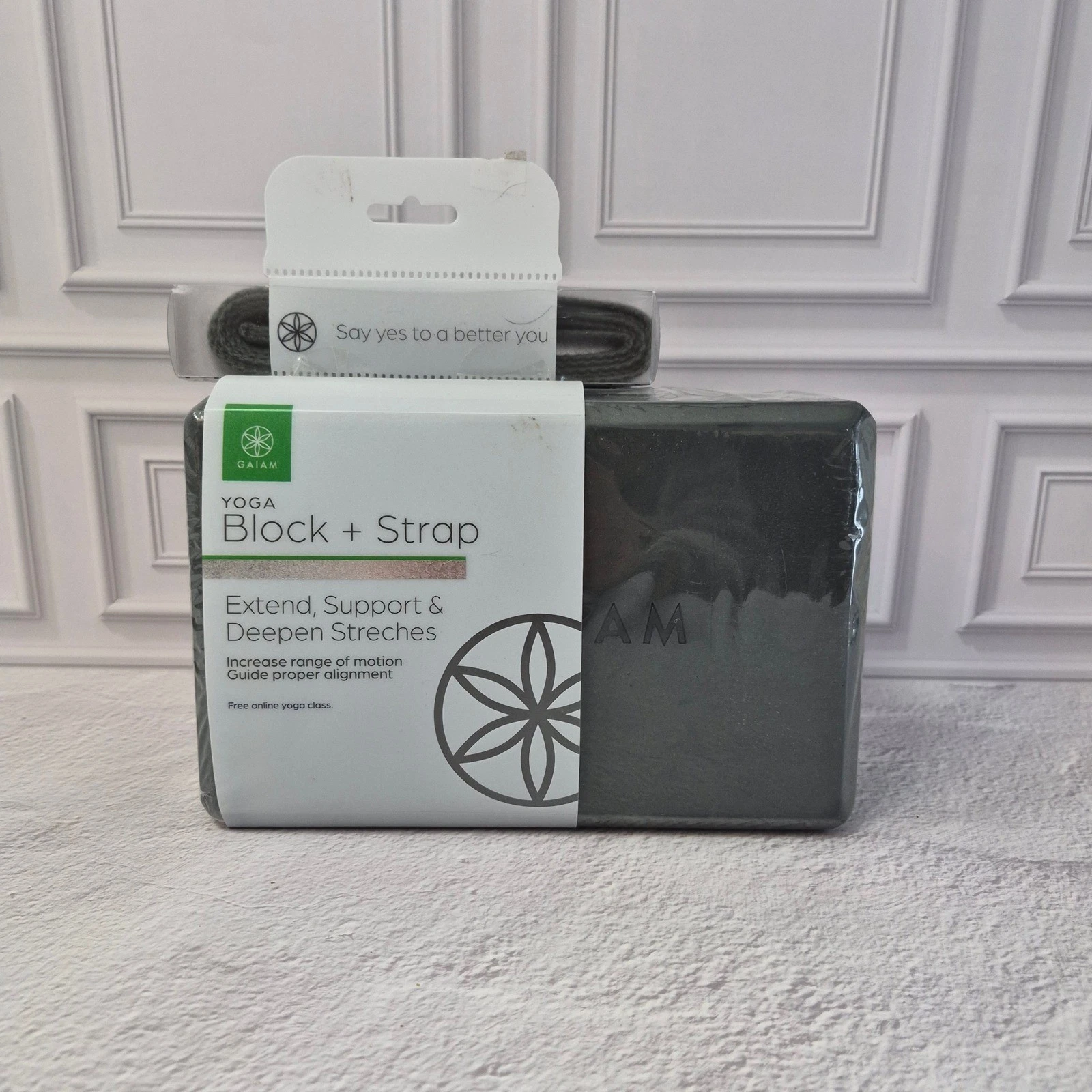 Gaiam Yoga Block and Strap