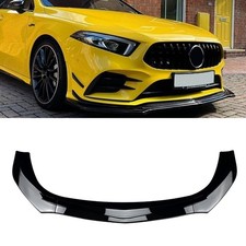 Für Benz A-Klasse W177 A180 A200 A35 AMG 2019-2022 Schwarz Frontspoilerlippe